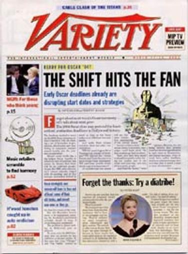 Variety Weekly Magazine Cover