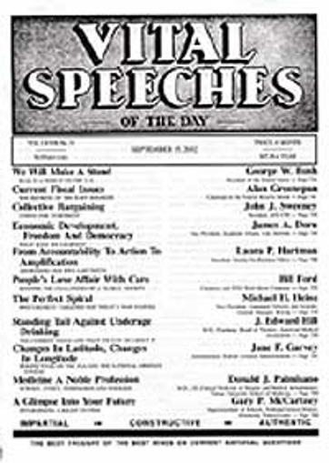 Vital Speeches of the Day Magazine Cover