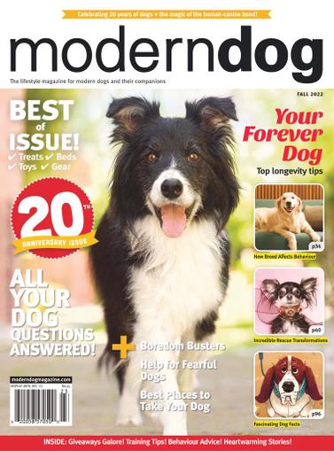 Modern Dog Magazine August 1st, 2022 Issue Cover