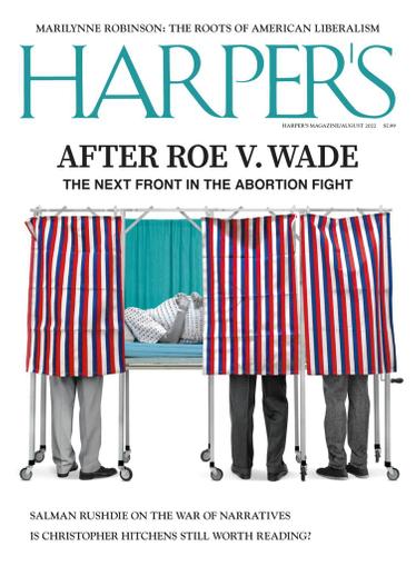 Harpers Magazine August 1st, 2022 Issue Cover