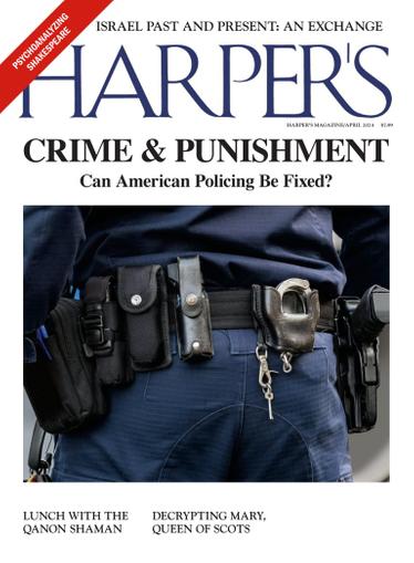 Harpers Magazine April 1st, 2024 Issue Cover