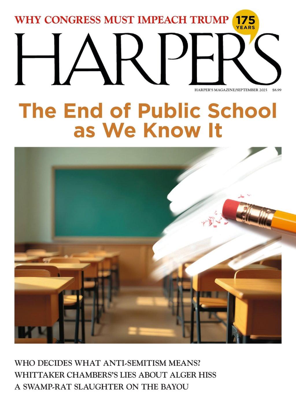 Harpers Magazine Subscription                    September 1st, 2025 Issue
