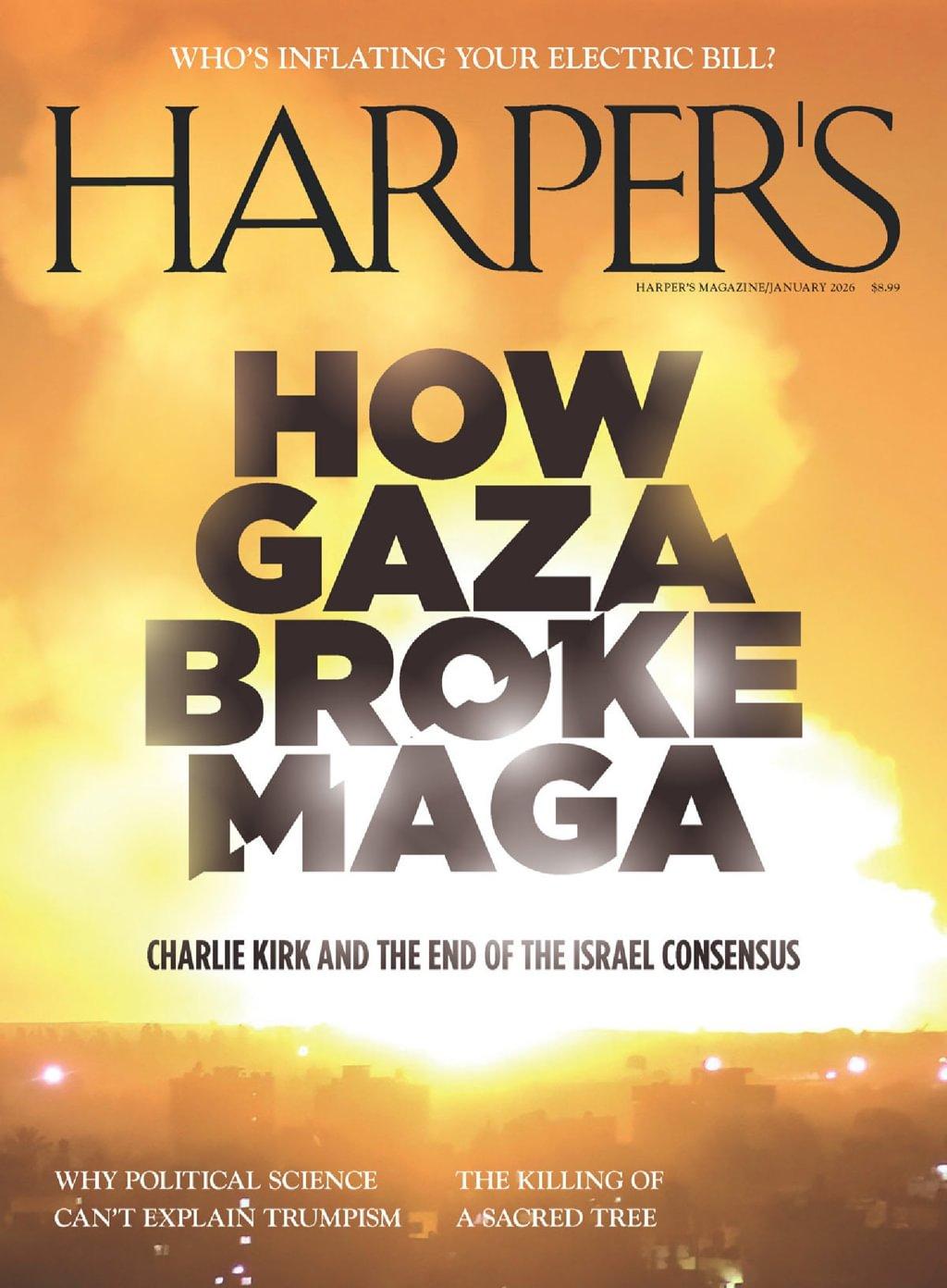 Harpers Magazine Subscription                    January 1st, 2026 Issue