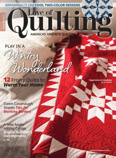 Fon's & Porter's Love Of Quilting Magazine January 1st, 2022 Issue Cover