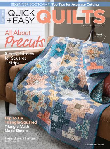 Quick Quilts Magazine August 1st, 2022 Issue Cover