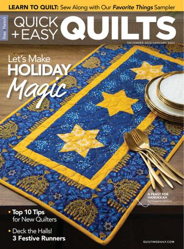 Quick Quilts Magazine December 1st, 2022 Issue Cover