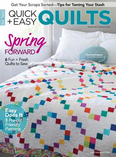 Quick Quilts Magazine February 1st, 2022 Issue Cover