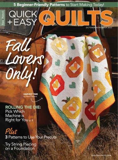 Quick Quilts Magazine October 1st, 2022 Issue Cover