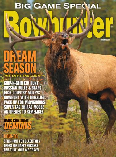 Bowhunter Magazine August 1st, 2022 Issue Cover