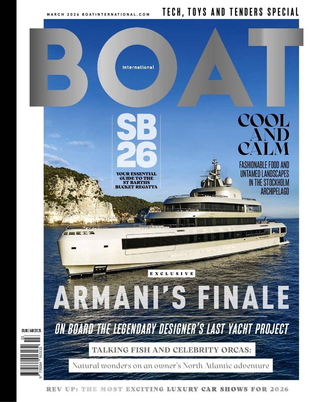 Boat International Magazine February 12th, 2026 Issue Cover