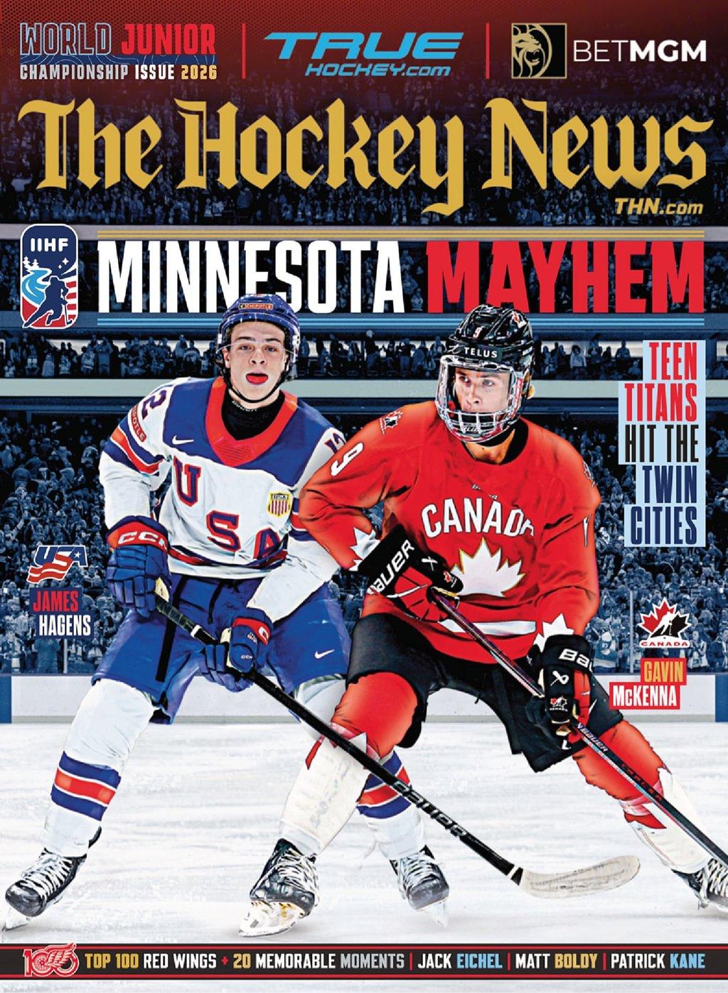 The Hockey News Print & Digital Bundle November 21st, 2025 Issue Cover