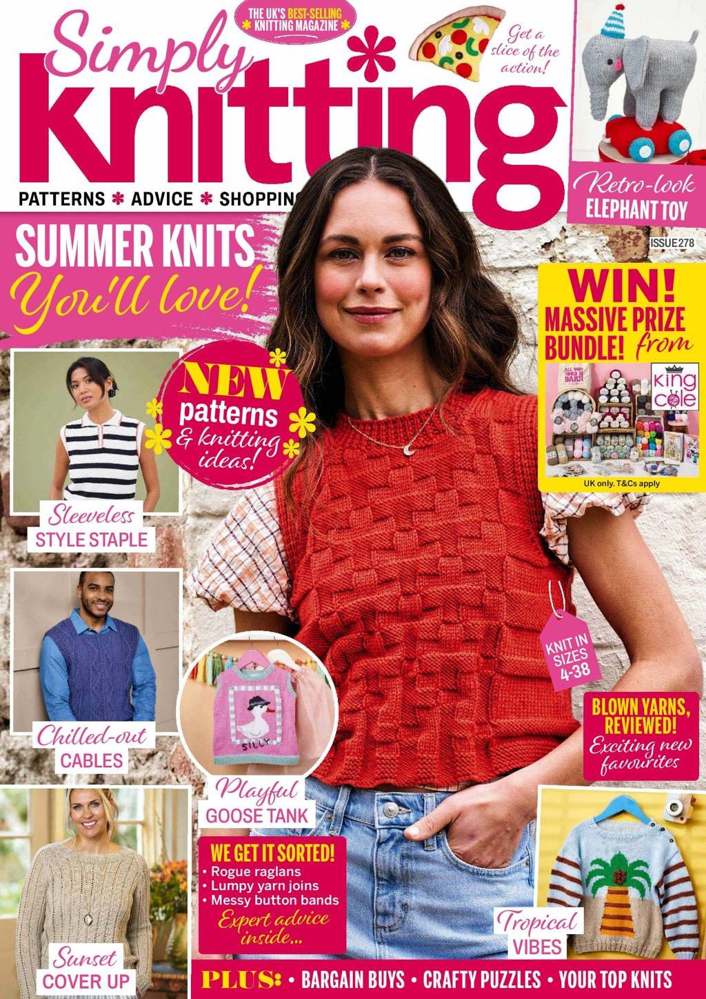 Simply Knitting Magazine July 1st, 2026 Issue Cover