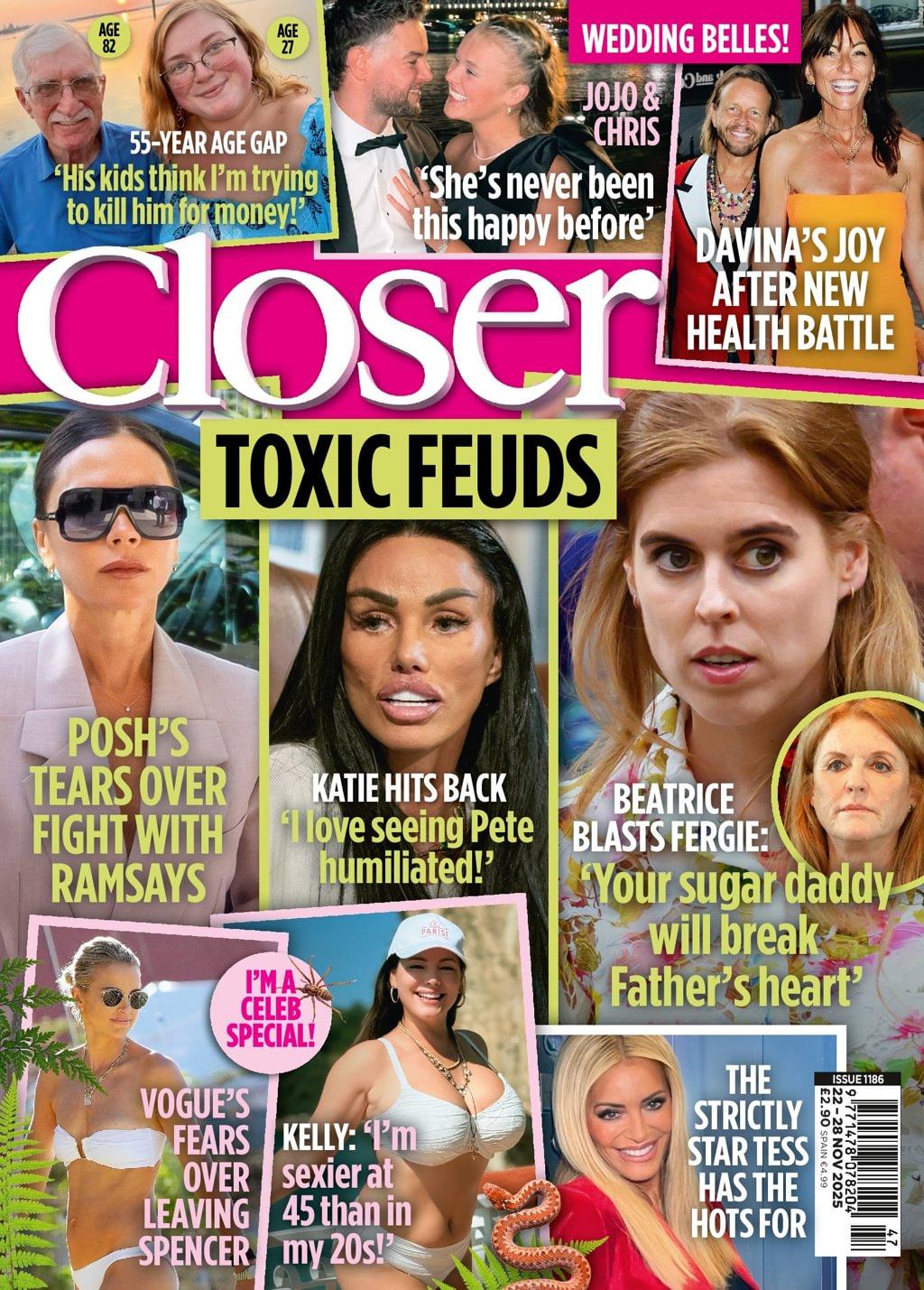 Closer Magazine November 22nd, 2025 Issue Cover