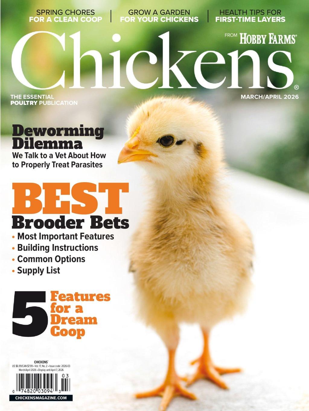 Chickens Magazine March 1st, 2026 Issue Cover