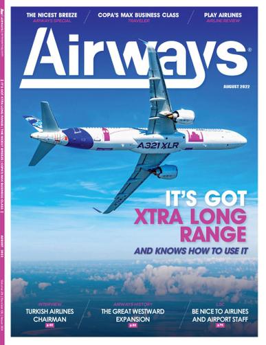 Airways Magazine August 1st, 2022 Issue Cover