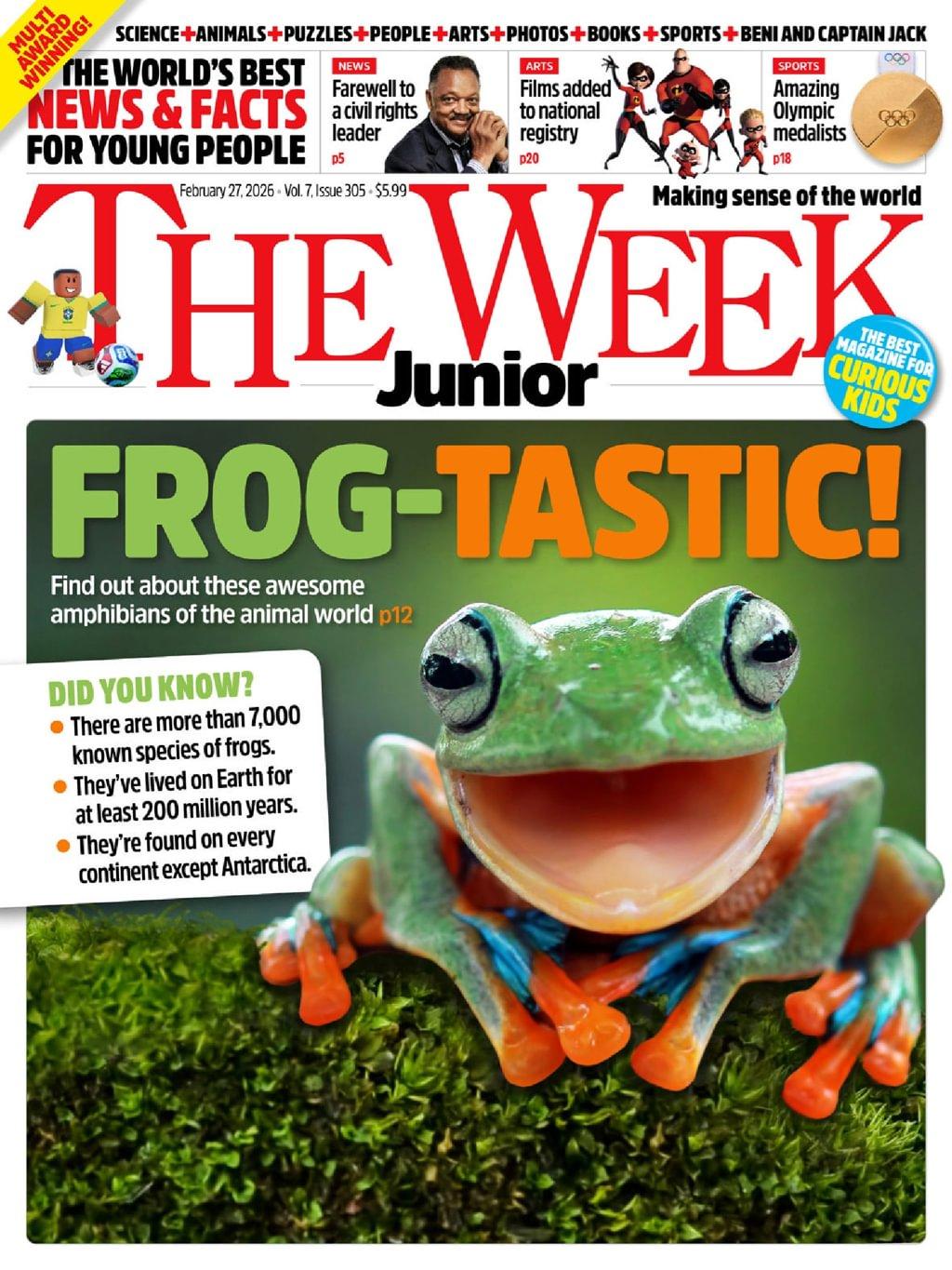 The Week Junior Print & Digital February 20th, 2026 Issue Cover