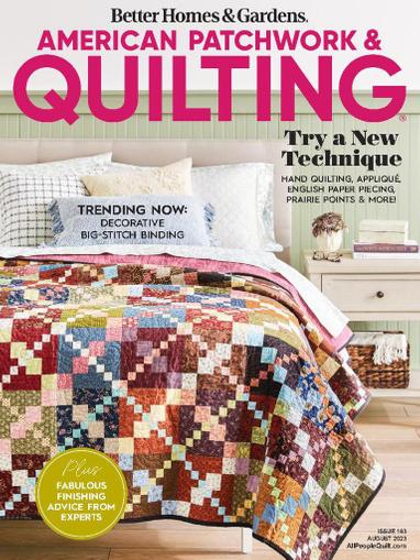 American Patchwork & Quilting Magazine August 1st, 2023 Issue Cover