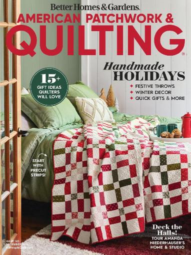 American Patchwork & Quilting Magazine December 1st, 2023 Issue Cover