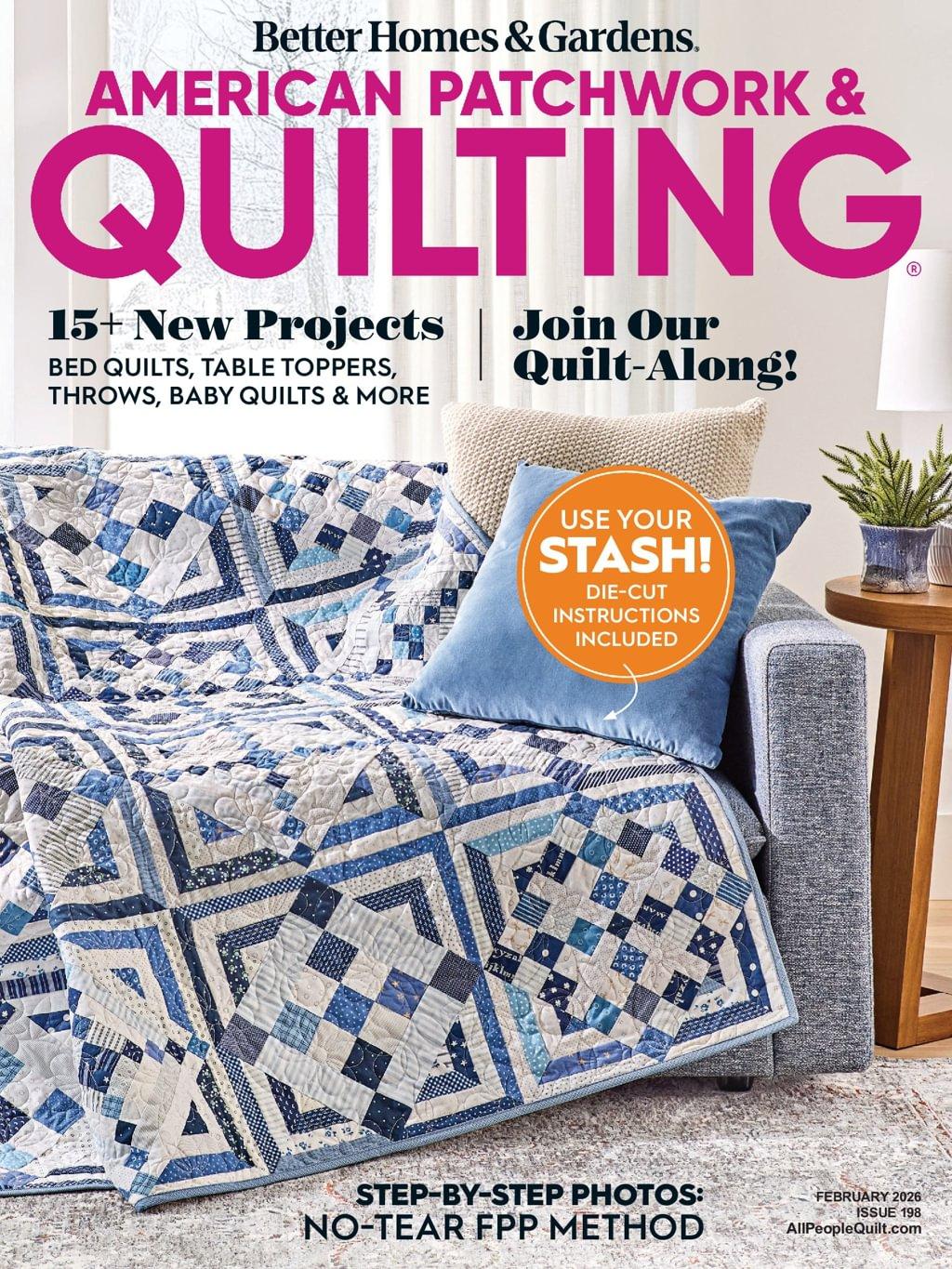 American Patchwork & Quilting Magazine February 1st, 2026 Issue Cover