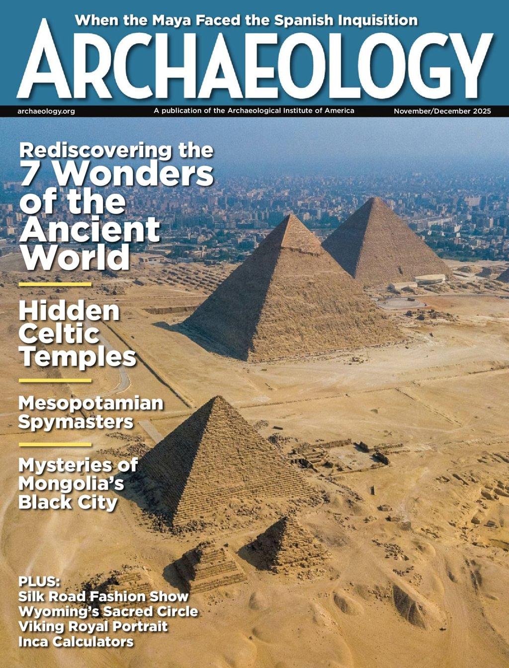Archaeology Magazine Subscription                    November 1st, 2025 Issue
