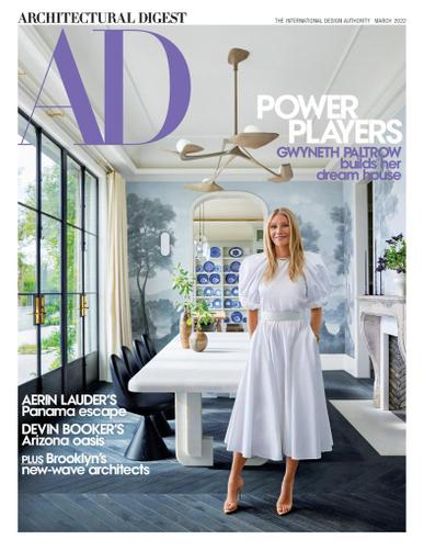 Architectural Digest Magazine March 1st, 2022 Issue Cover