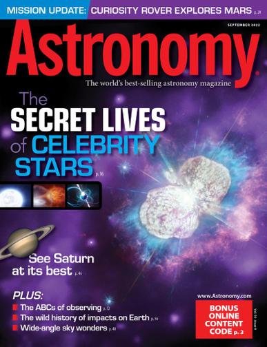 Astronomy Magazine September 1st, 2022 Issue Cover