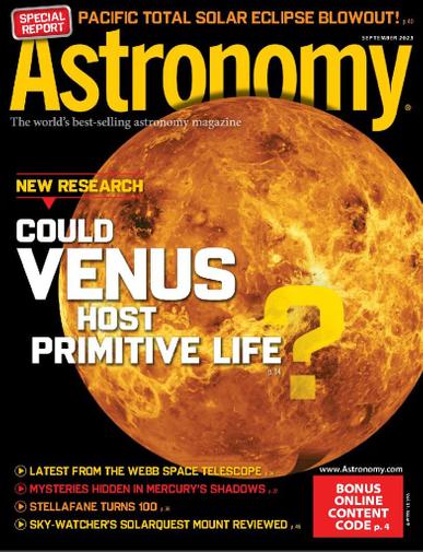 Astronomy Magazine September 1st, 2023 Issue Cover