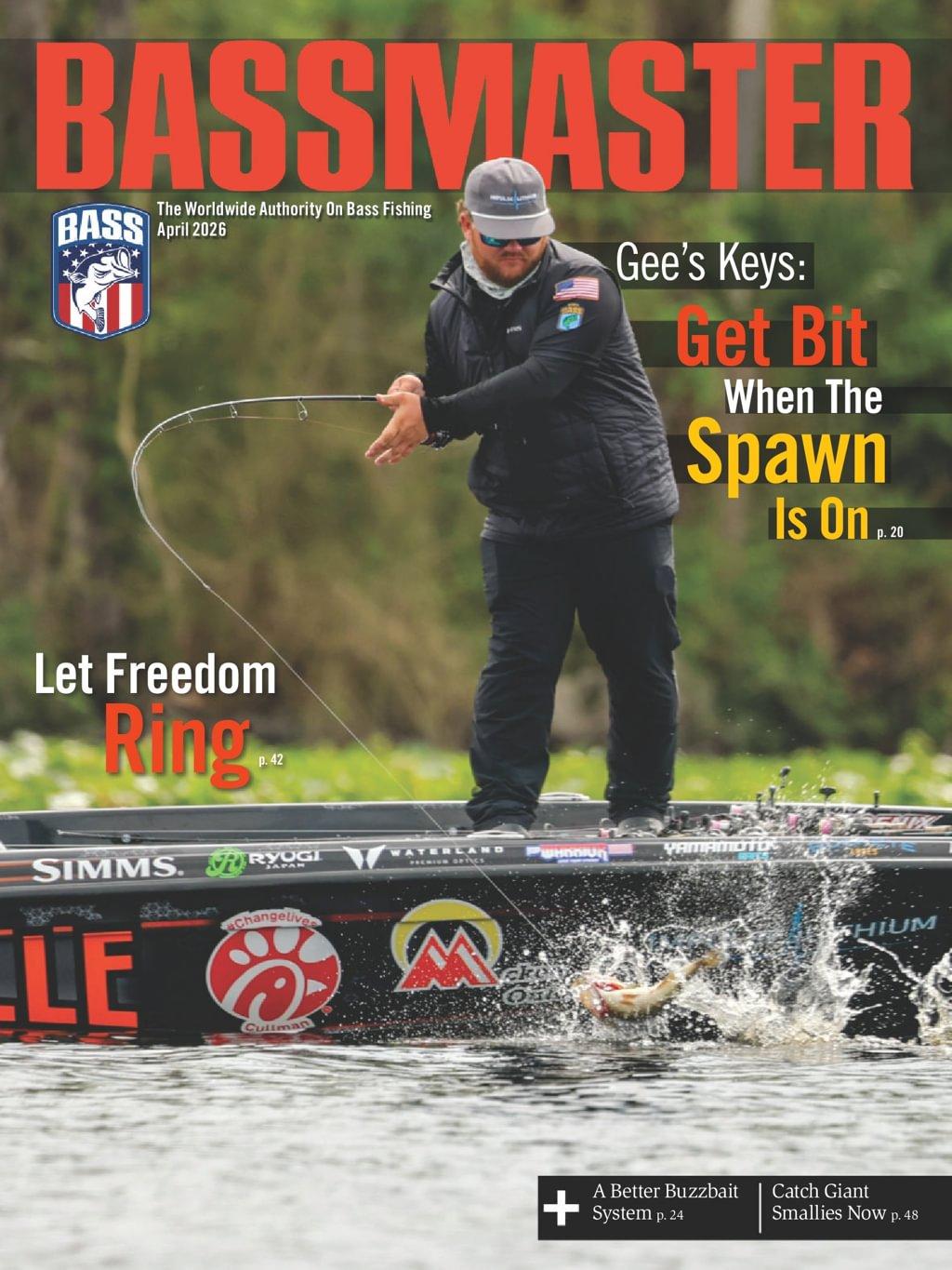 Bassmaster Magazine April 1st, 2026 Issue Cover