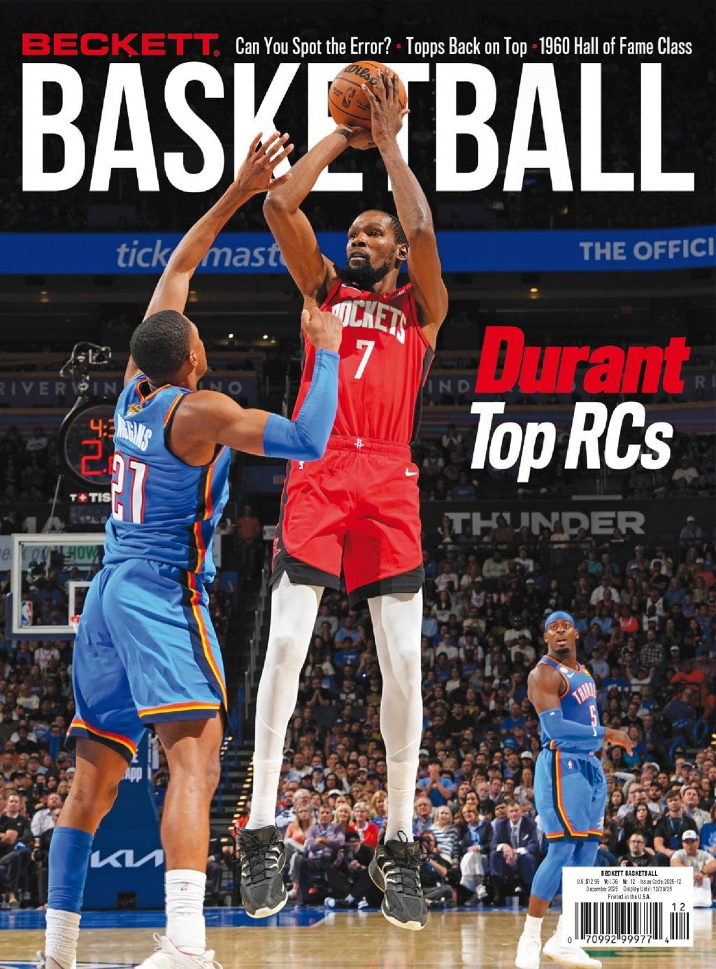 Beckett Basketball Magazine December 1st, 2025 Issue Cover