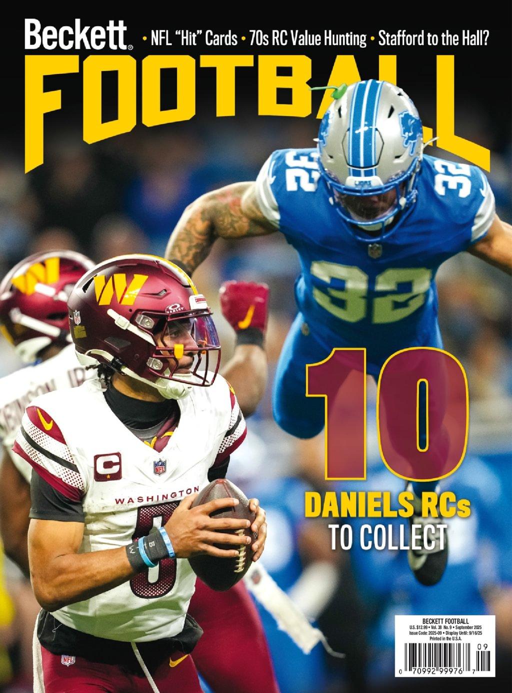 Beckett Football Magazine Subscription                    September 1st, 2025 Issue