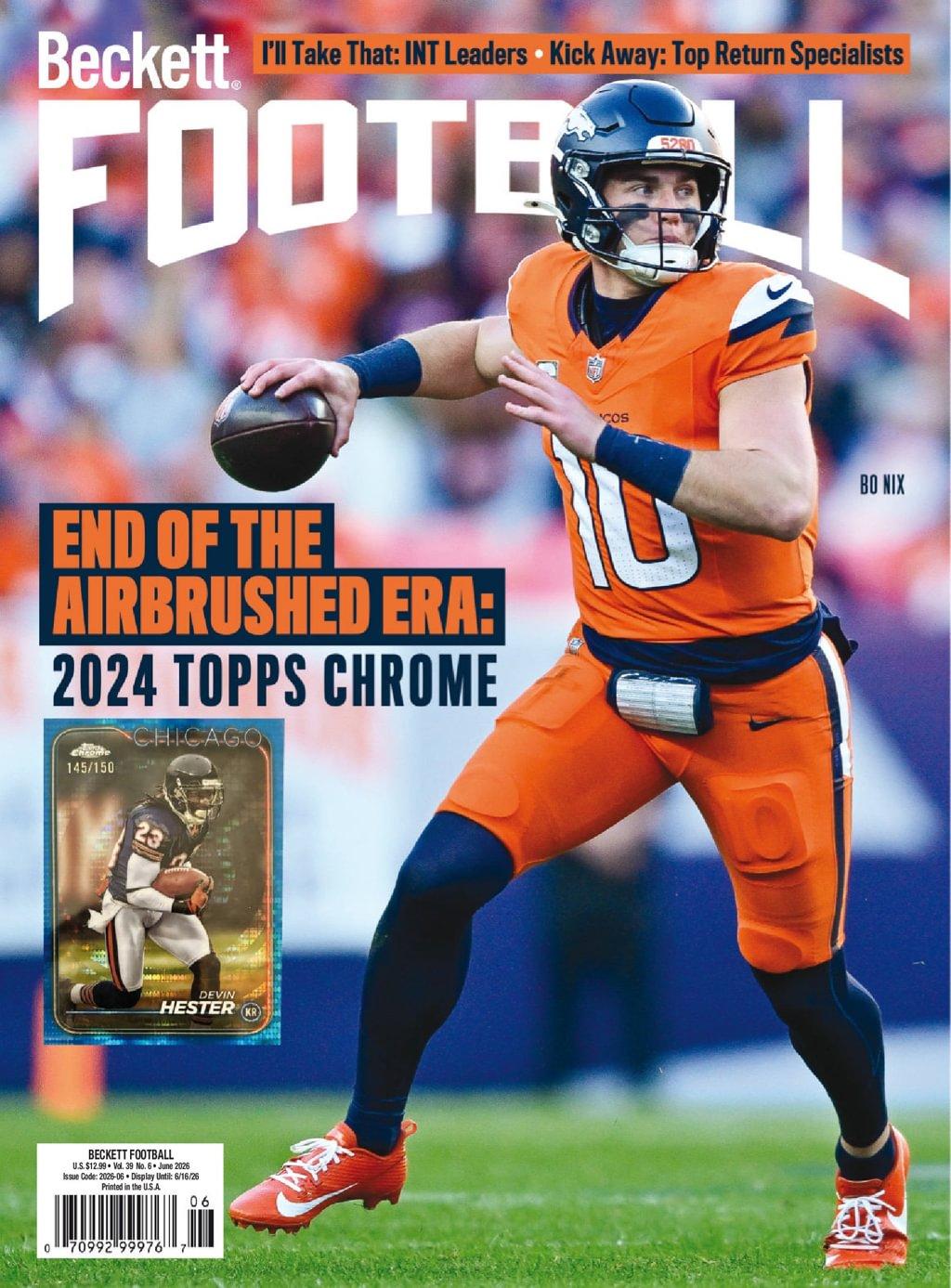 Beckett Football Magazine June 1st, 2026 Issue Cover