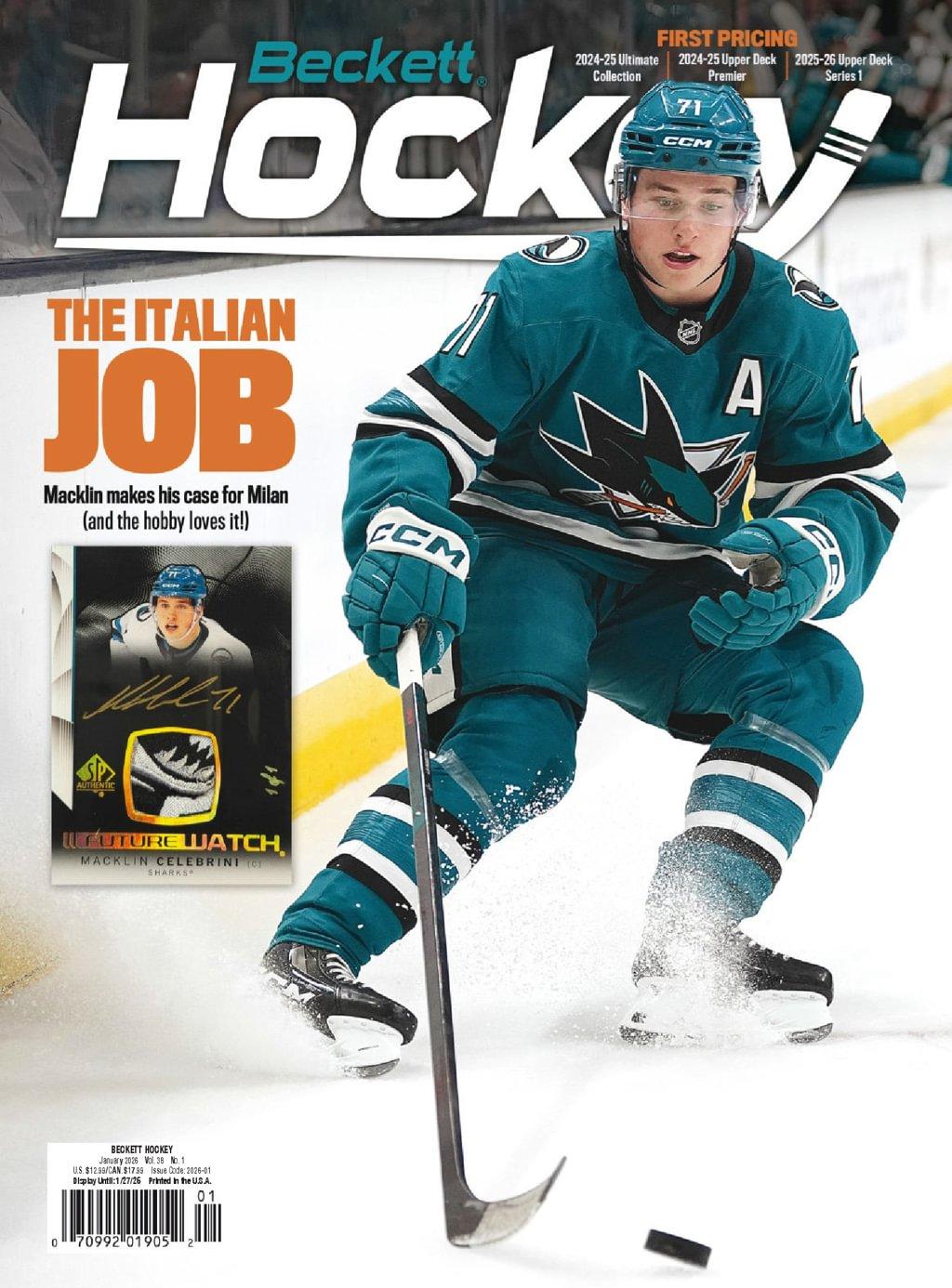 Beckett Hockey Magazine Subscription                    January 1st, 2026 Issue