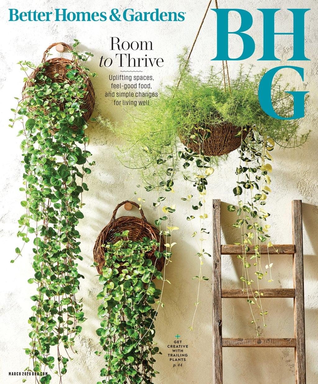 Better Homes & Gardens Magazine February 20th, 2026 Issue Cover
