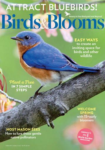 Birds & Blooms Magazine February 1st, 2022 Issue Cover