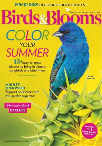 Birds & Blooms Magazine August 1st, 2023 Issue Cover