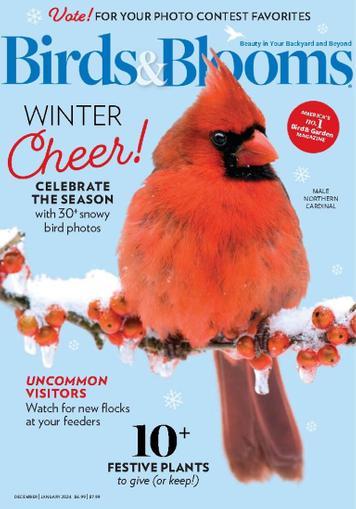 Birds & Blooms Magazine December 1st, 2023 Issue Cover