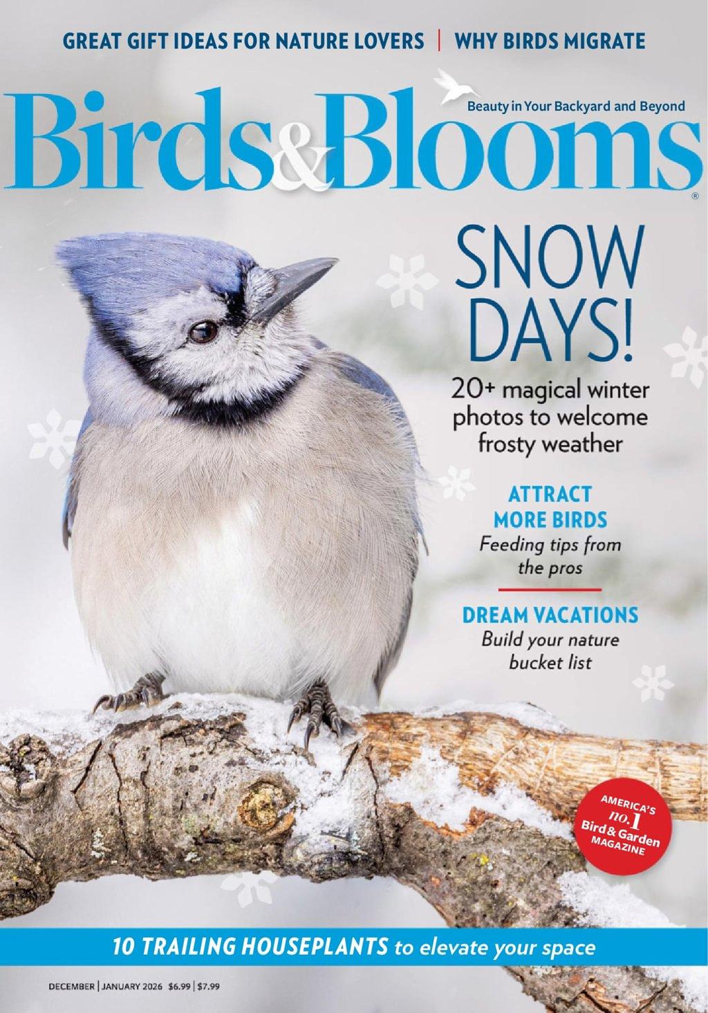 Birds & Blooms Magazine Subscription                    December 1st, 2025 Issue