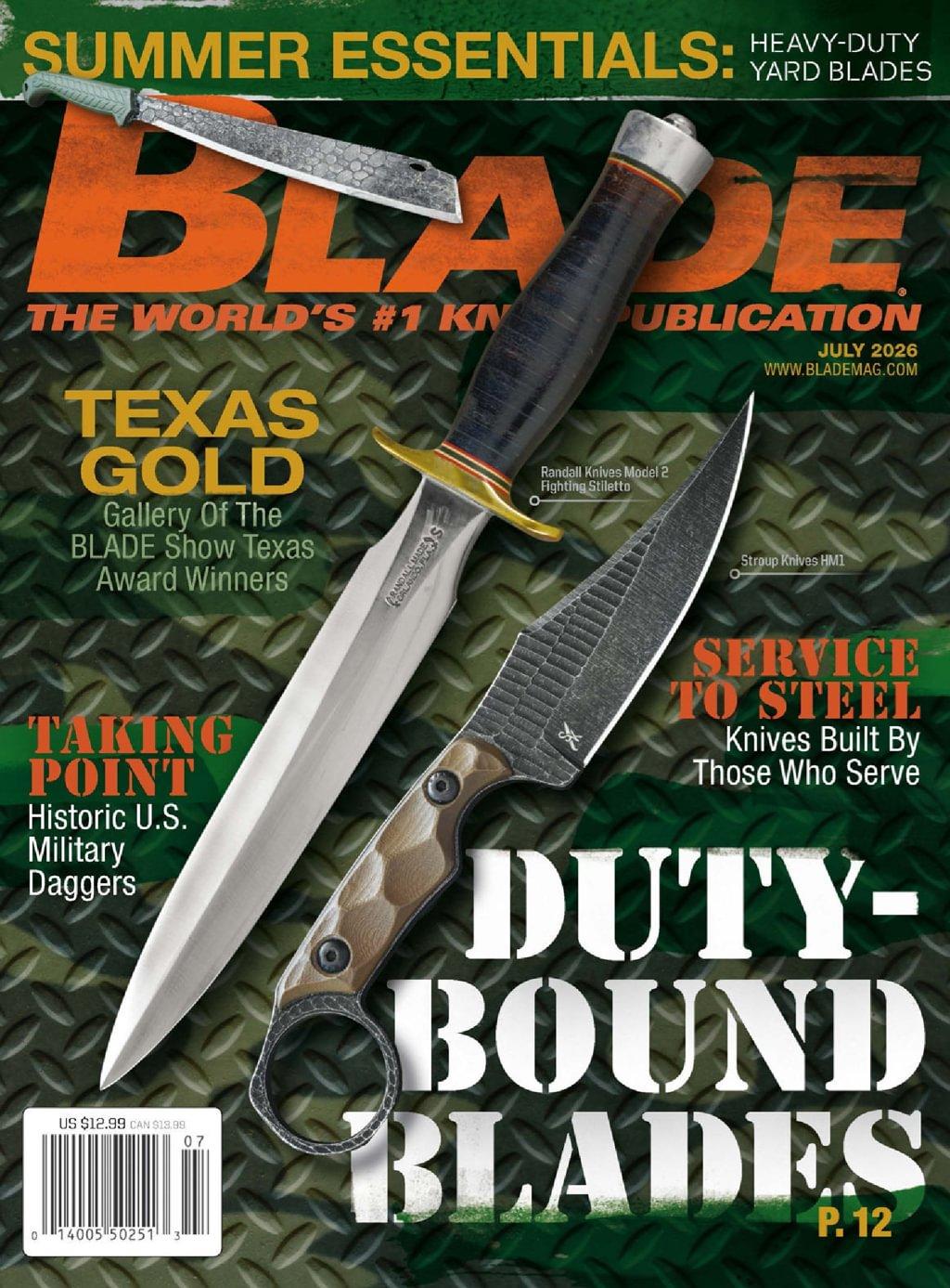 Blade Magazine Subscription                    July 1st, 2026 Issue