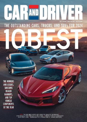 Car and Driver Magazine January 1st, 2024 Issue Cover