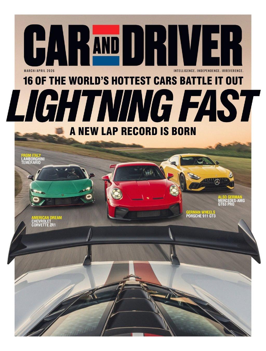 Car and Driver Magazine February 24th, 2026 Issue Cover