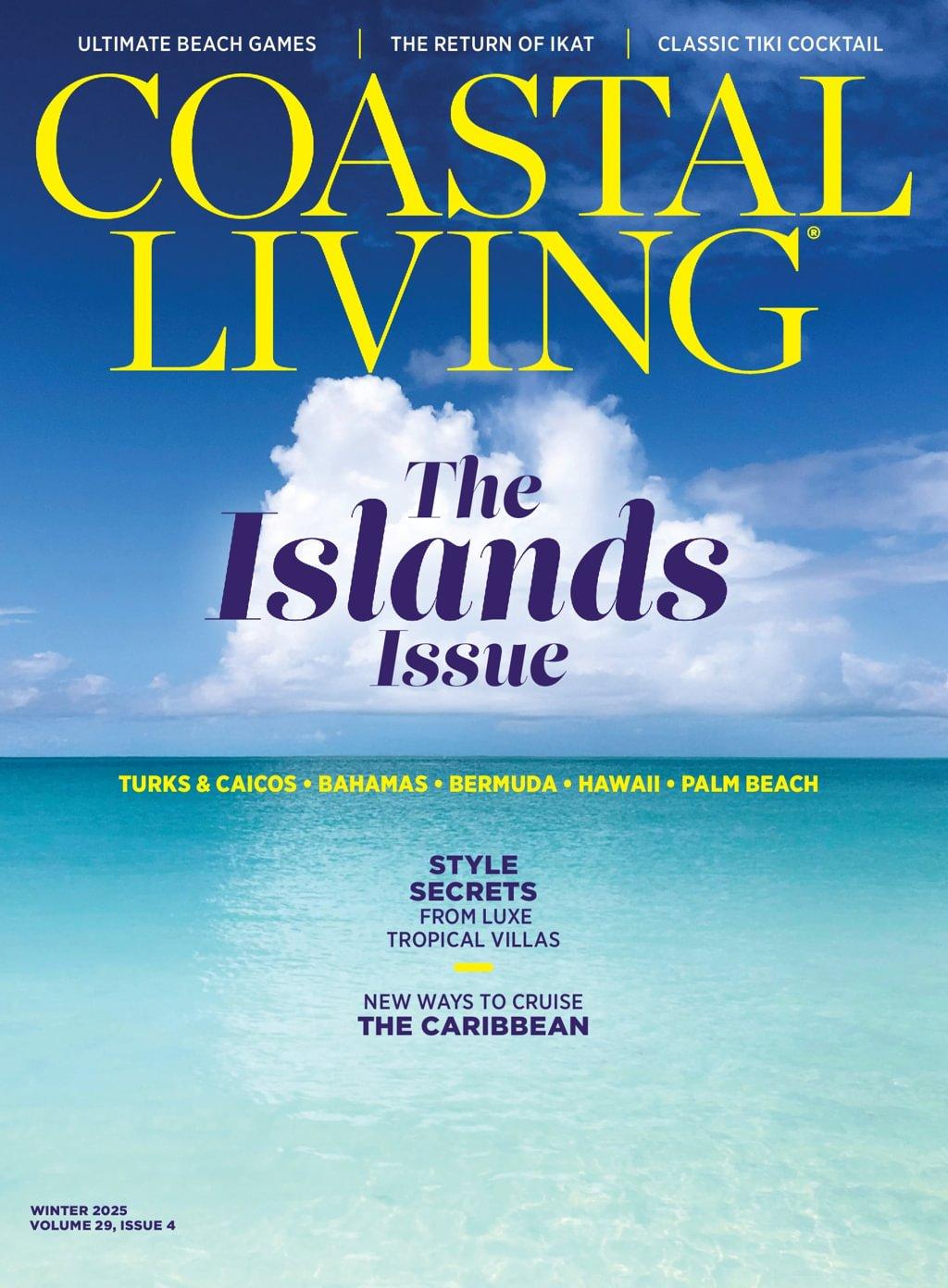 Coastal Living Magazine October 27th, 2025 Issue Cover