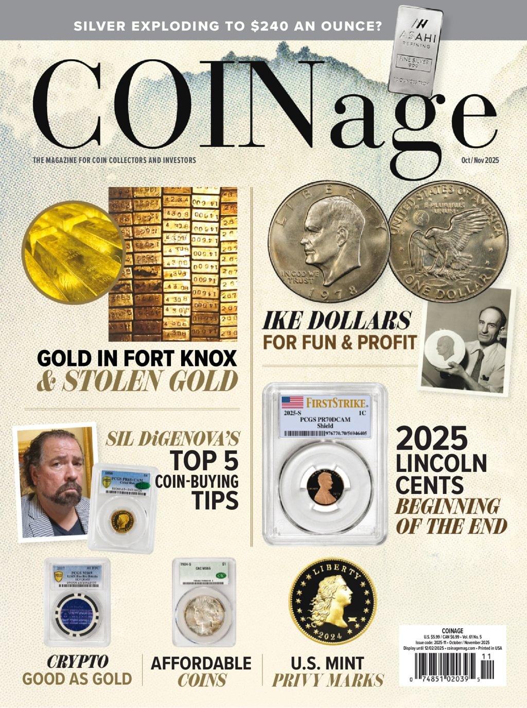 Coinage Magazine October 1st, 2025 Issue Cover