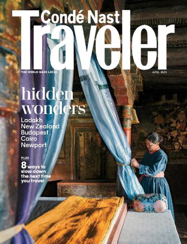 Conde Nast Traveler Magazine April 1st, 2023 Issue Cover