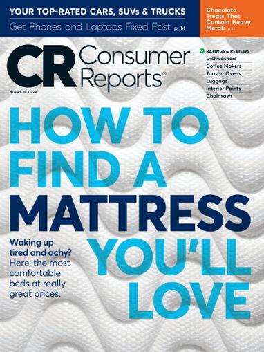 Consumer Reports Magazine March 1st, 2024 Issue Cover