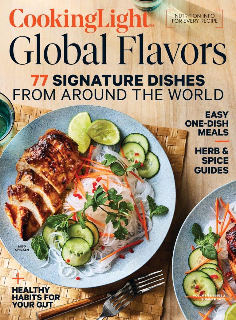 Cooking Light Magazine May 27th, 2025 Issue Cover