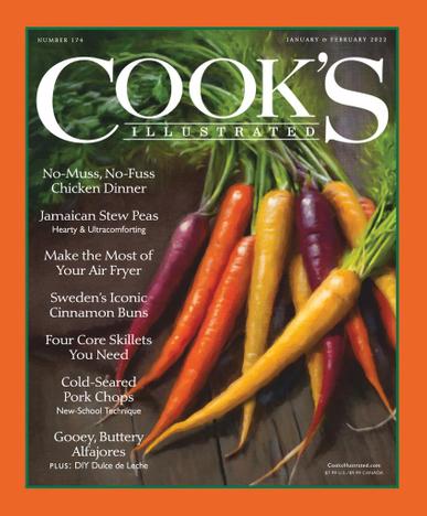 Cook's Illustrated Magazine January 1st, 2022 Issue Cover