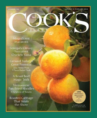 Cook's Illustrated Magazine January 1st, 2024 Issue Cover