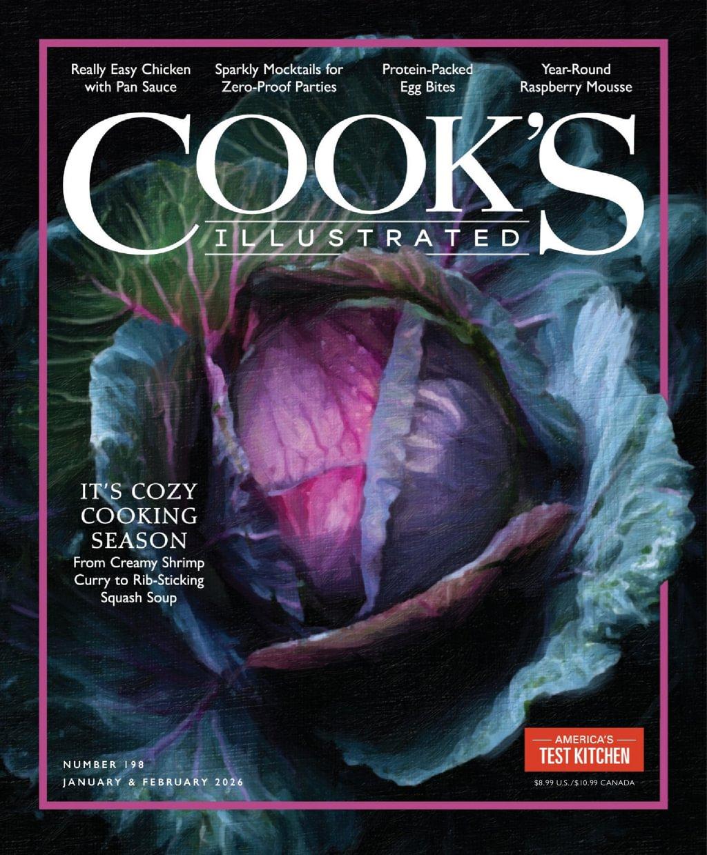 Cook's Illustrated Magazine January 1st, 2026 Issue Cover