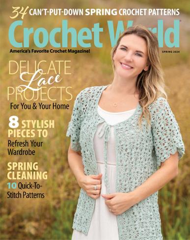 Crochet World Magazine December 28th, 2023 Issue Cover