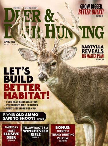 Deer & Deer Hunting Magazine April 1st, 2022 Issue Cover
